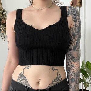 Urban Outfitters black crop top
